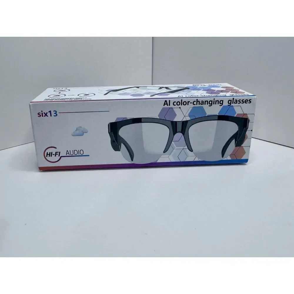 Six13 Smart Audio Glasses Bluetooth AI Transition Hi-Fi Audio UV Protection
